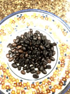 twice roasted coffee beans